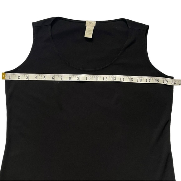 J. Jill Classic Black Jersey Midi Dress sz LP - Picture 6 of 10